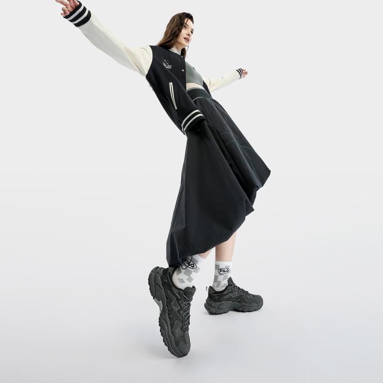 Fila 【蕨草鞋】女鞋运动休闲鞋女子轻便舒适百搭时尚摩登运动鞋 In Black