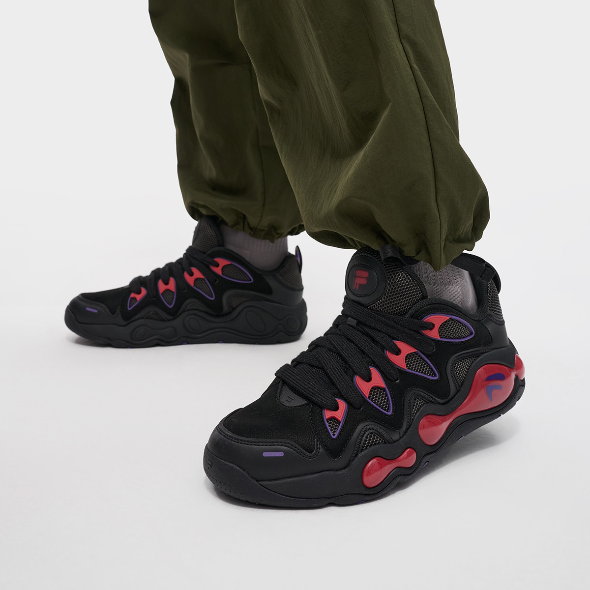 FILA 融裂鞋丨男鞋FUSION系列运动鞋男士时尚低帮复古篮球鞋