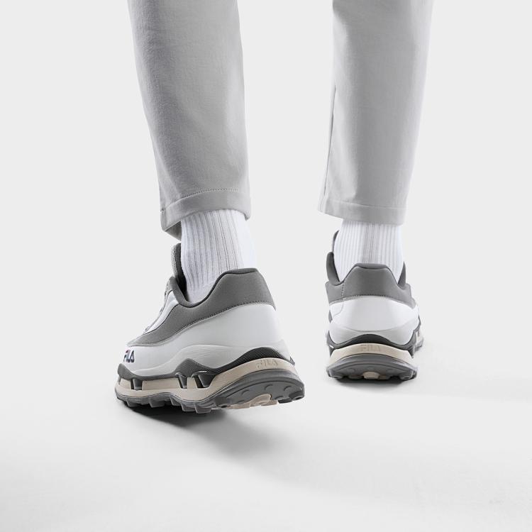 FILA 叠叠鞋2S丨男鞋运动休闲鞋男士低帮简约轻便舒适厚底老爹鞋