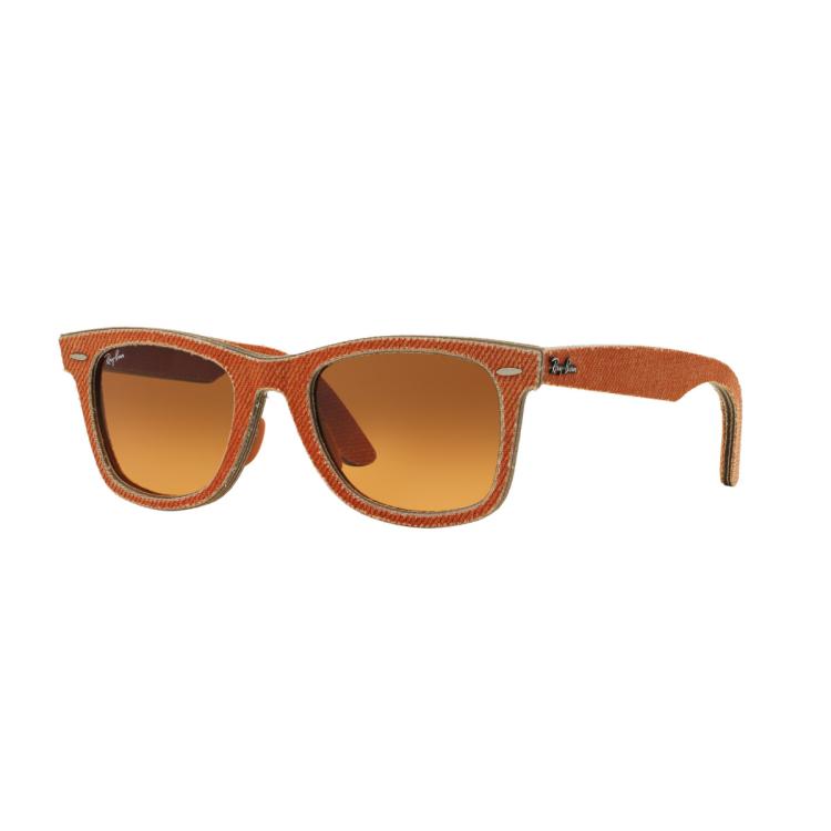 Rayban 雷朋太阳镜徒步旅行者板材方框偏光男女墨镜0rb2140f可定制 In Brown