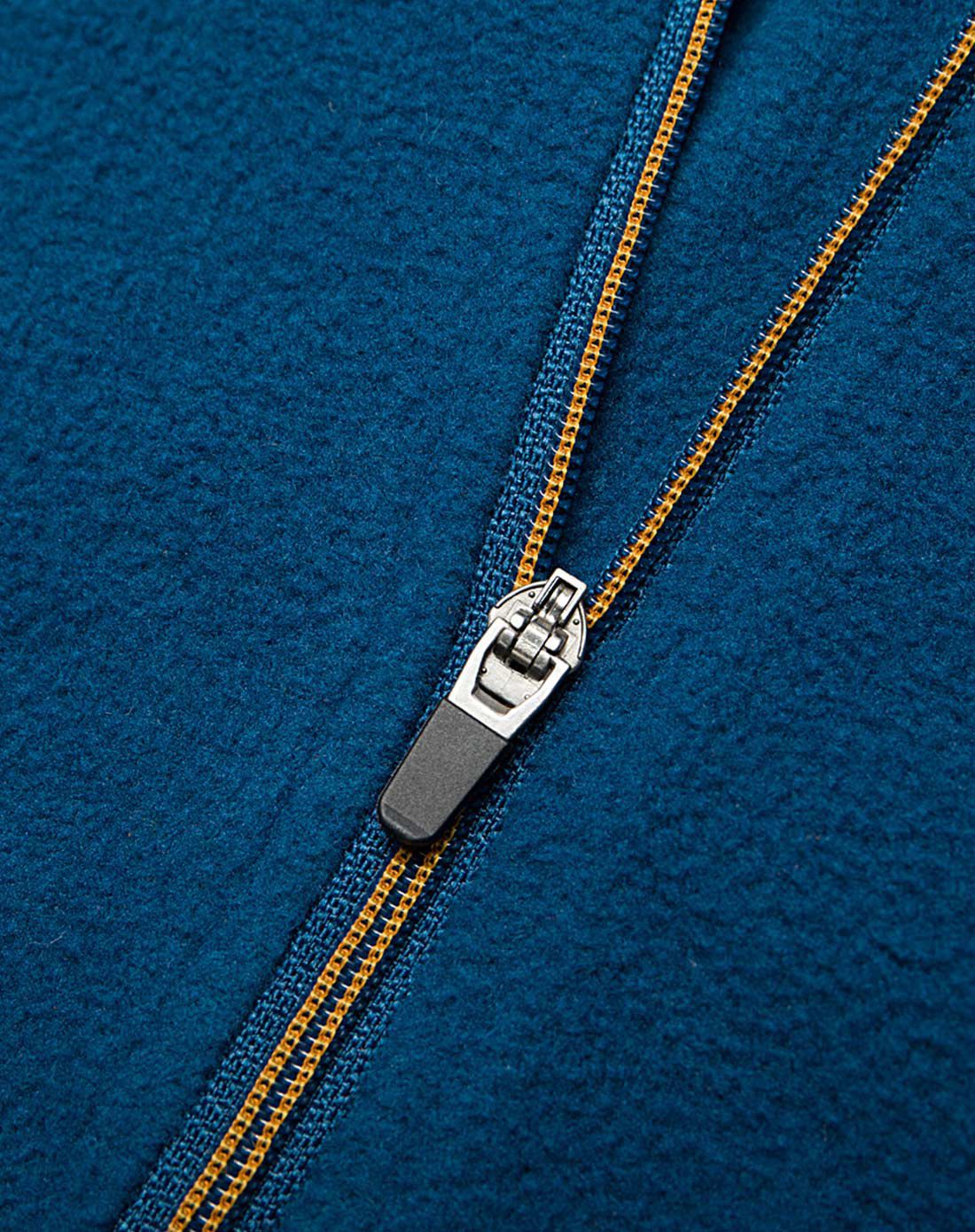 柔软抗静电 男款铁蓝灰抓绒服铁蓝灰