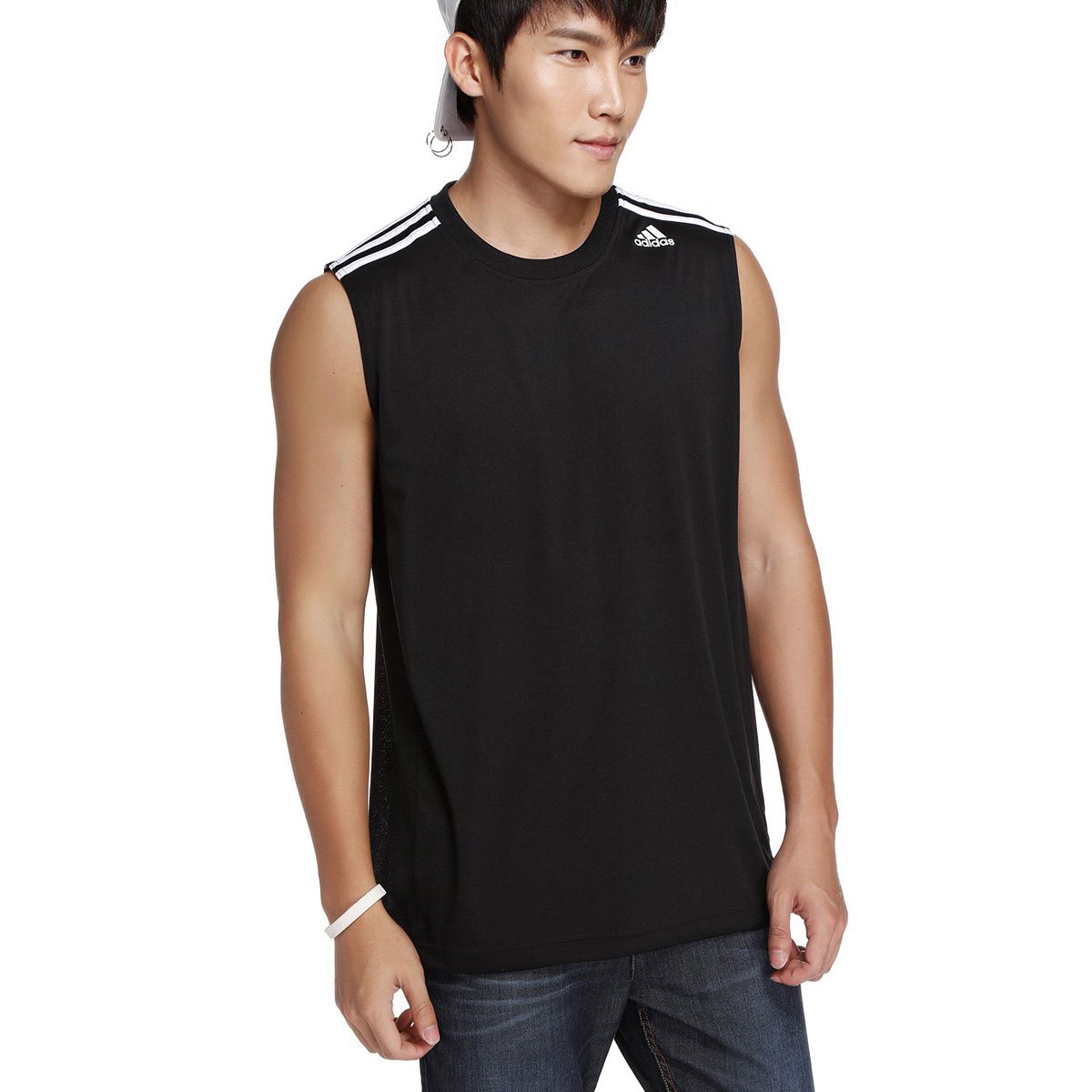 透气速干 男款黑色运动背心