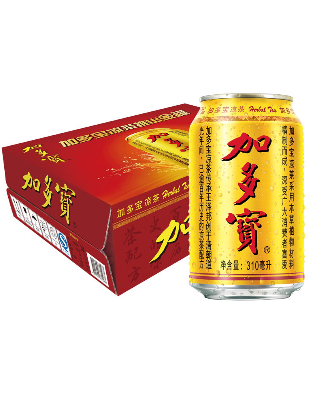 加多宝 凉茶饮料 310ml*24罐 整箱装