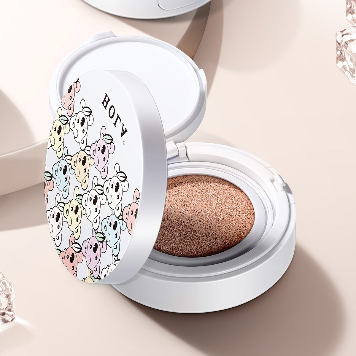 【毛孔暗斑不存在的】hola水润遮瑕气垫粉凝霜 (自然色)15g 隔离遮瑕