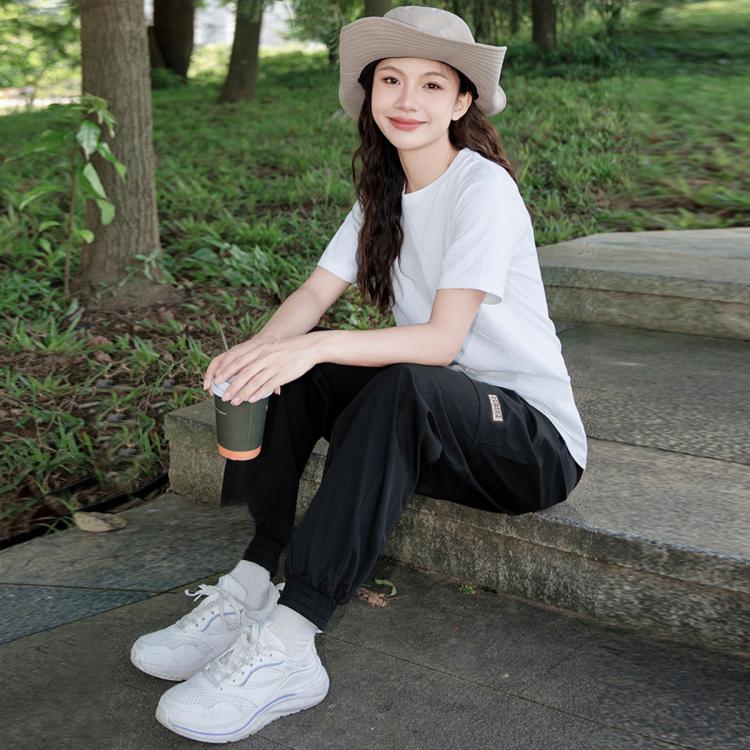 骆驼 【防泼水】运动裤女春秋长裤户外山系徒步工装裤登山裤运动休闲裤