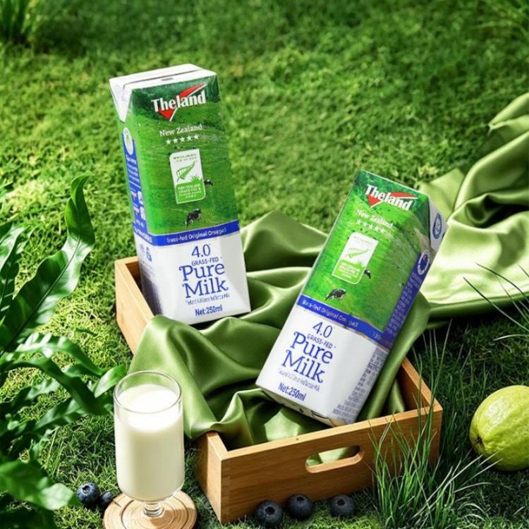 Theland 新西兰进口4.0g蛋白质草饲全脂纯牛奶整箱250ml*24盒