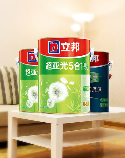 立邦乳胶漆 竹炭超亚光净味五合一 小桶套装15升