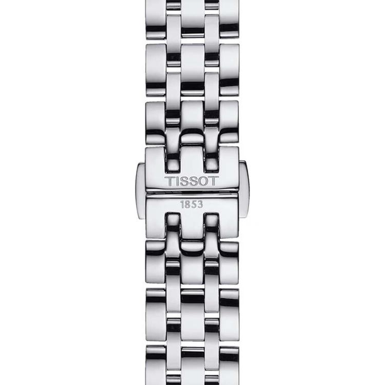 天梭（TISSOT）瑞士手表 梦媛系列腕表 钢带石英女表