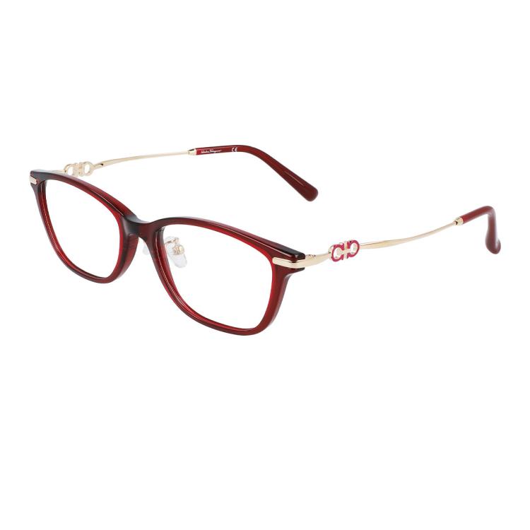 Ferragamo Salvatore  【新品】菲拉格慕光学架女士欧美圆框潮流眼镜架女 In Pink