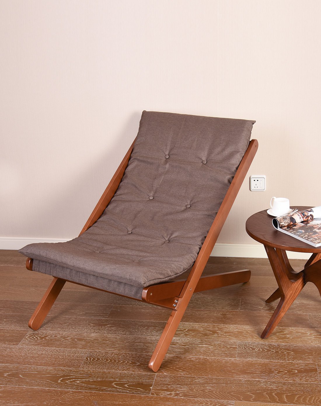 英尼斯/inness懒人沙发阳台休闲躺椅办公室折叠睡椅懒人椅