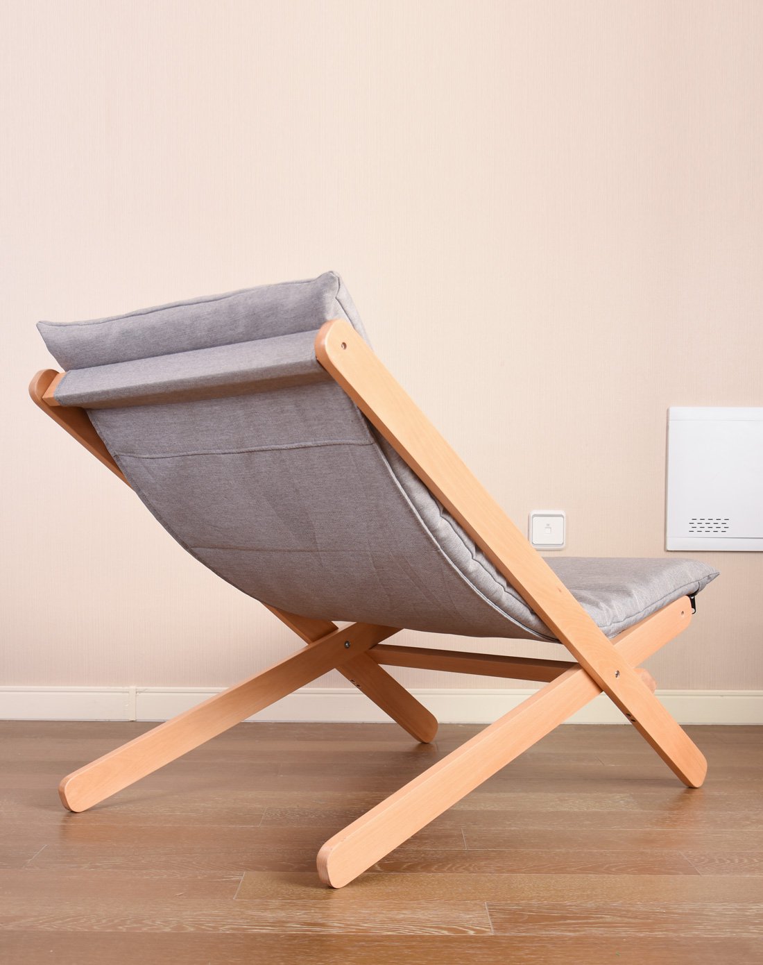 英尼斯/inness懒人沙发阳台休闲躺椅办公室折叠睡椅懒人椅