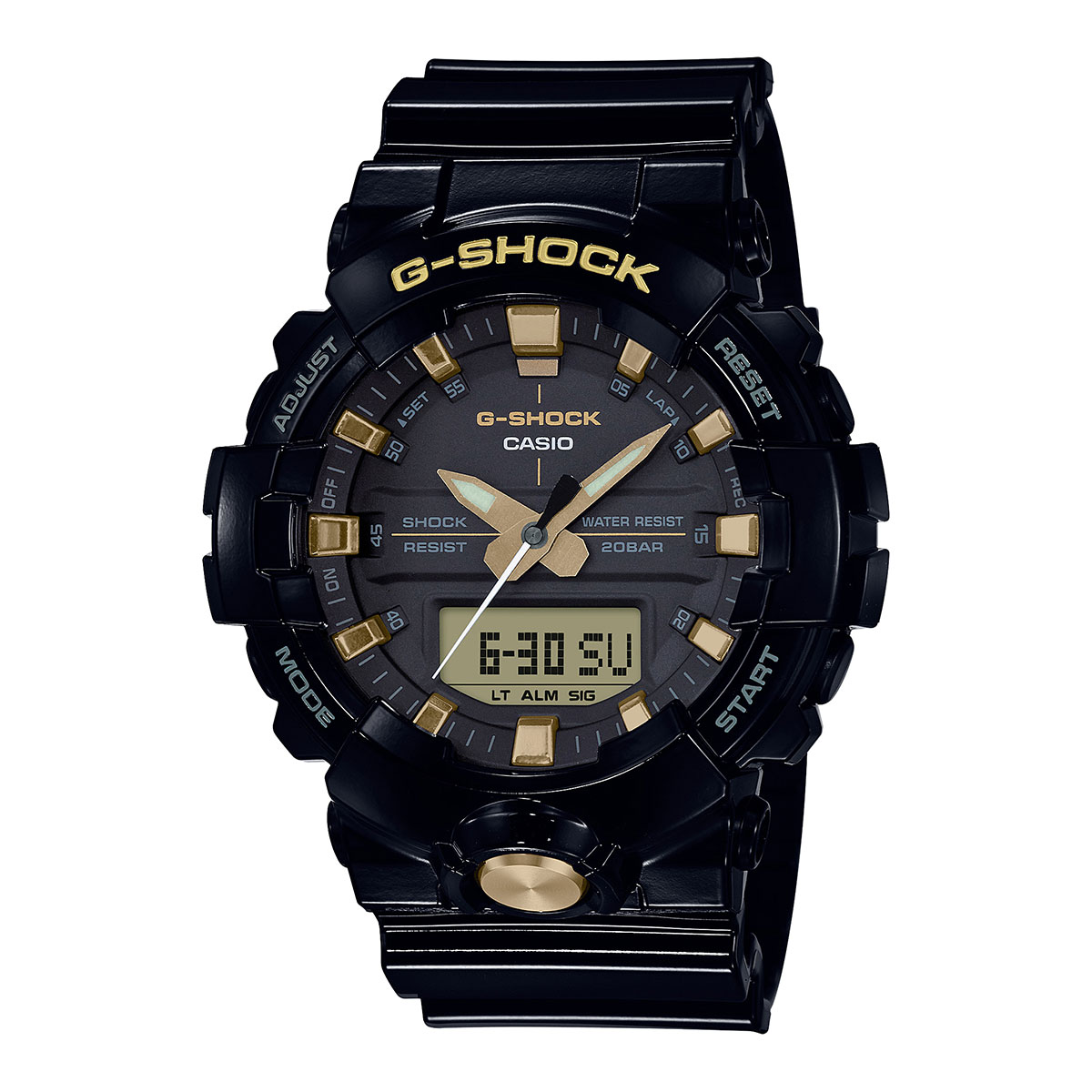 【正品授权】卡西欧手表g-shock系列防水运动黑金男士手表