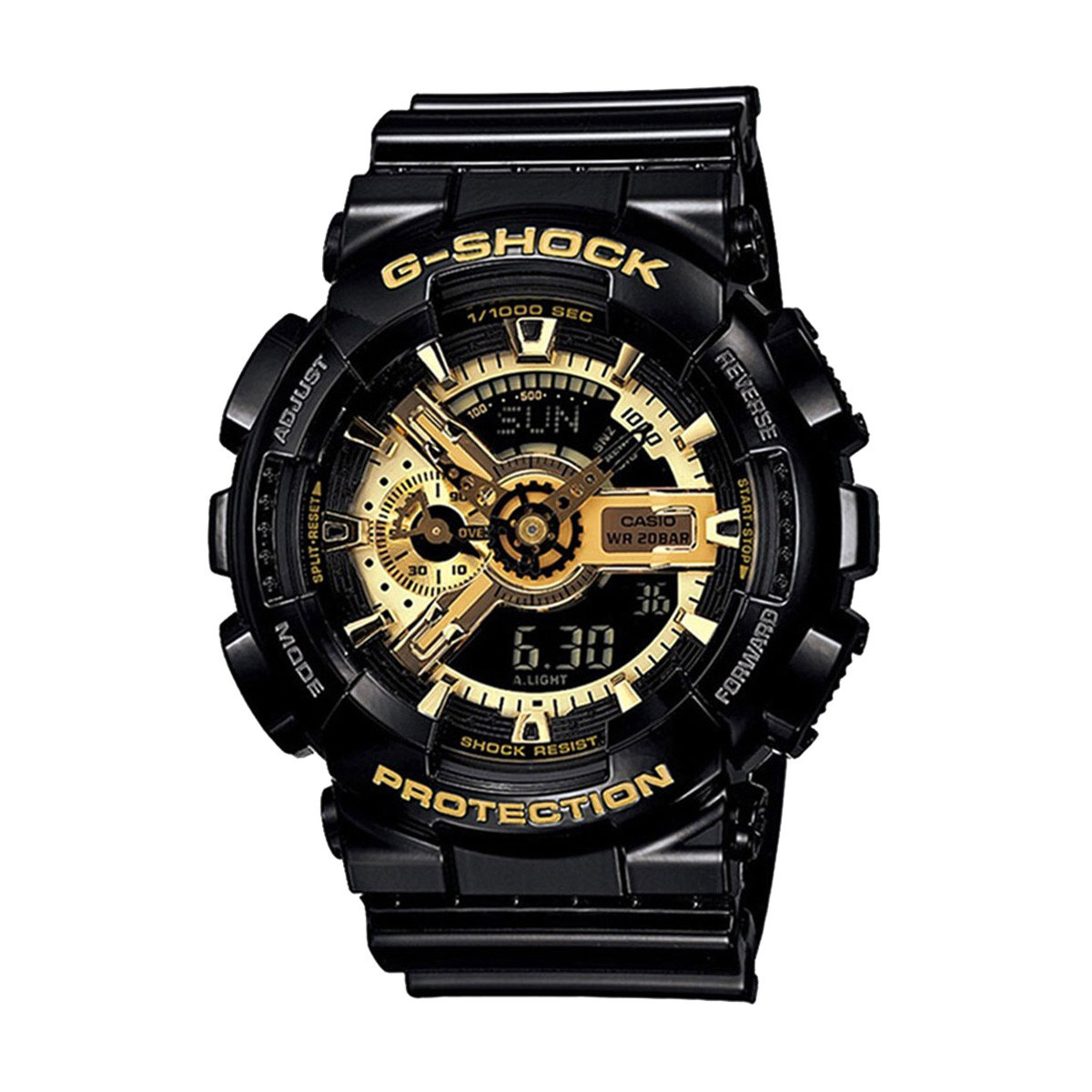 【正品授权】卡西欧手表g-shock系列防水运动潮流黑金男士手表