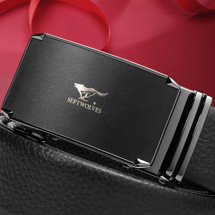 七匹狼 爆款双面头层牛皮腰带男士皮带真皮自动扣裤带礼盒节日送男友老公