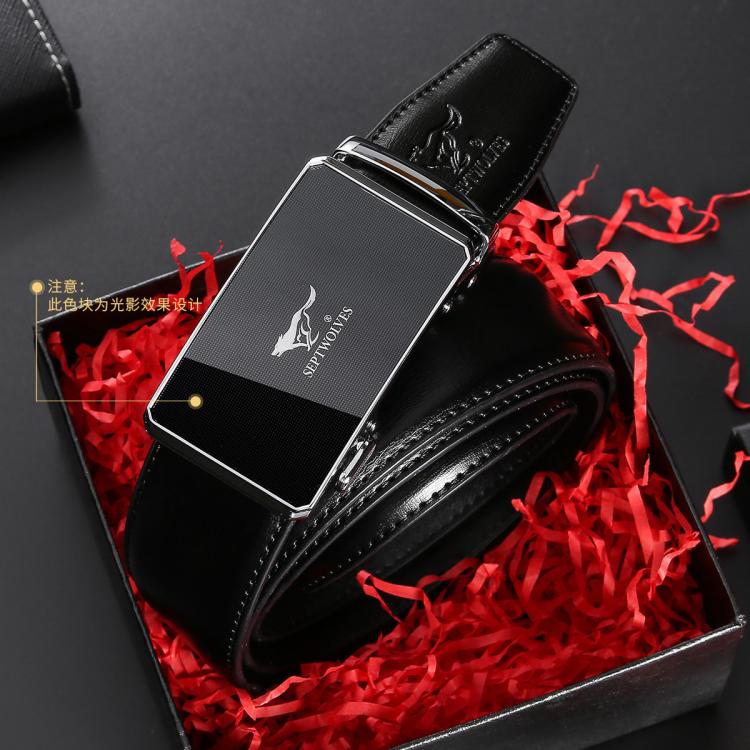 七匹狼 【人气爆款】皮带男士自动扣腰带商务休闲节日礼物甄选日常穿搭潮