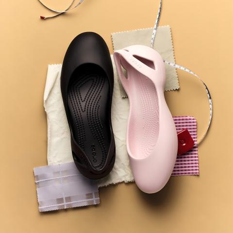 CROCS 卡骆驰女凉鞋 卡迪平底休闲时尚镂空低帮芭蕾鞋女鞋高跟鞋 图片 1