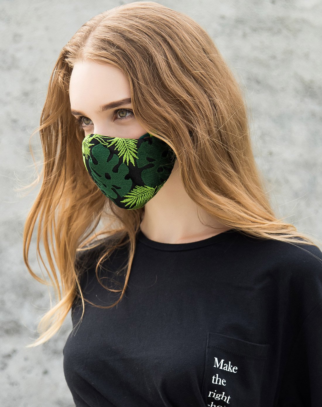 美好 繁绿高端防雾霾口罩pm2.5成人男女防尘花粉口罩