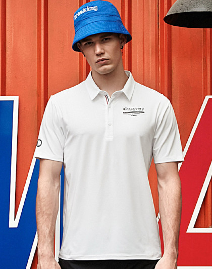 discovery户外 春夏男式polo衫 吸湿排汗短袖