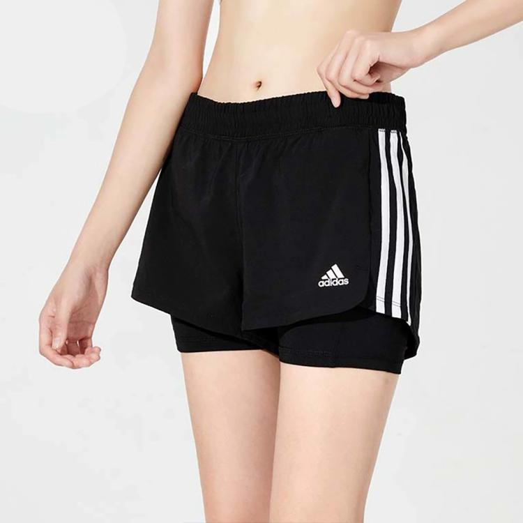 Adidas Originals 夏季跑步运动健身训练透气百搭女子休闲短裤日常舒适裤子 In Black
