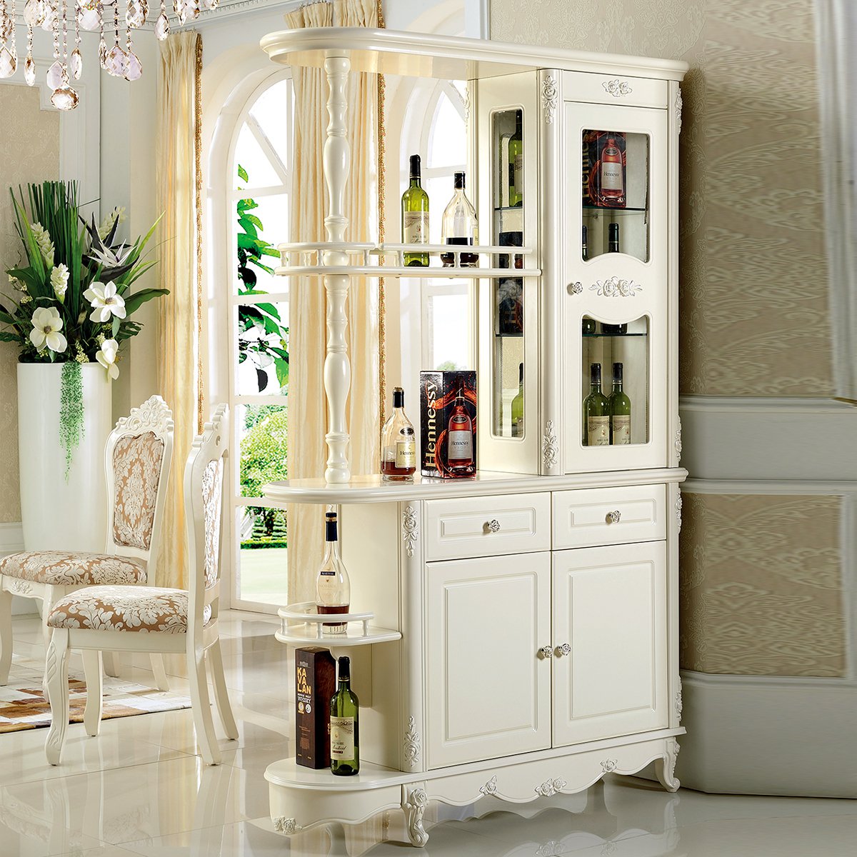 欧式间厅柜门厅柜玄关柜隔断柜吧台