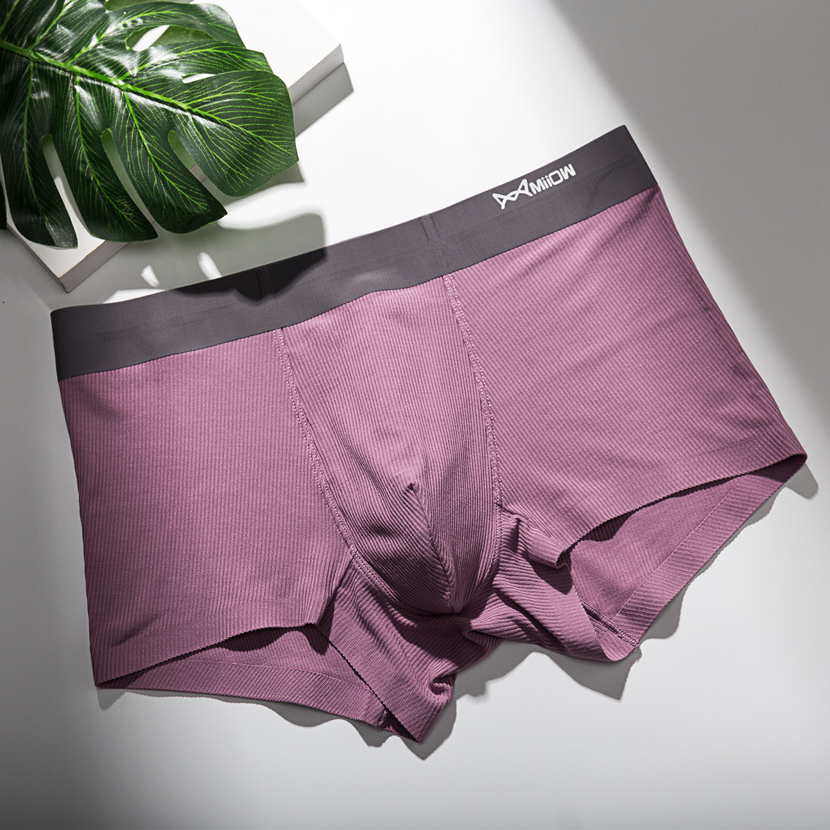 莫代尔男士内裤中腰无痕柔软3d立体剪裁内裤男mof954104124_唯品会