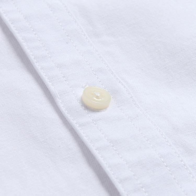 罗蒙 【高棉牛津纺】纯色休闲衬衫男长袖休闲衬衣男士衬衫长袖男士衬衣