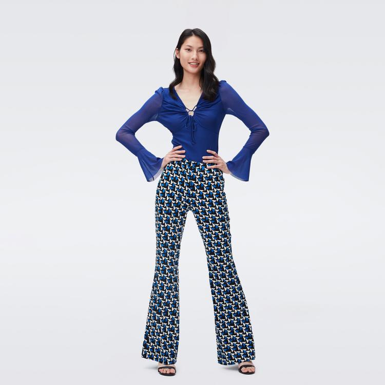 Diane Von Furstenberg Brooklyn Pants In White
