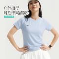 李宁 运动T恤女款运动休闲短袖上衣时尚透气 图片 1