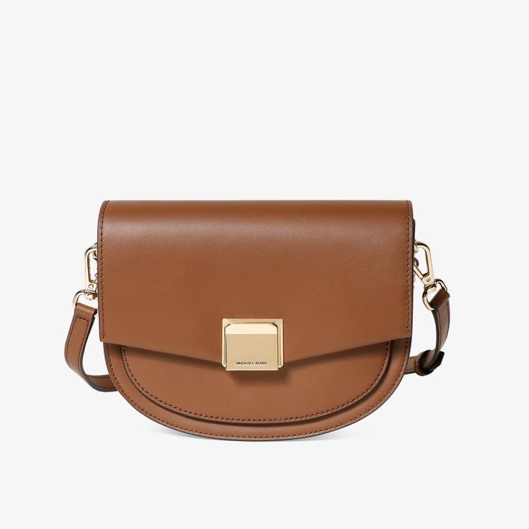 MICHAEL KORS MICHAEL KORS 【专柜同款】Lita 系列中号皮质马鞍包美拉德单肩包mk女包