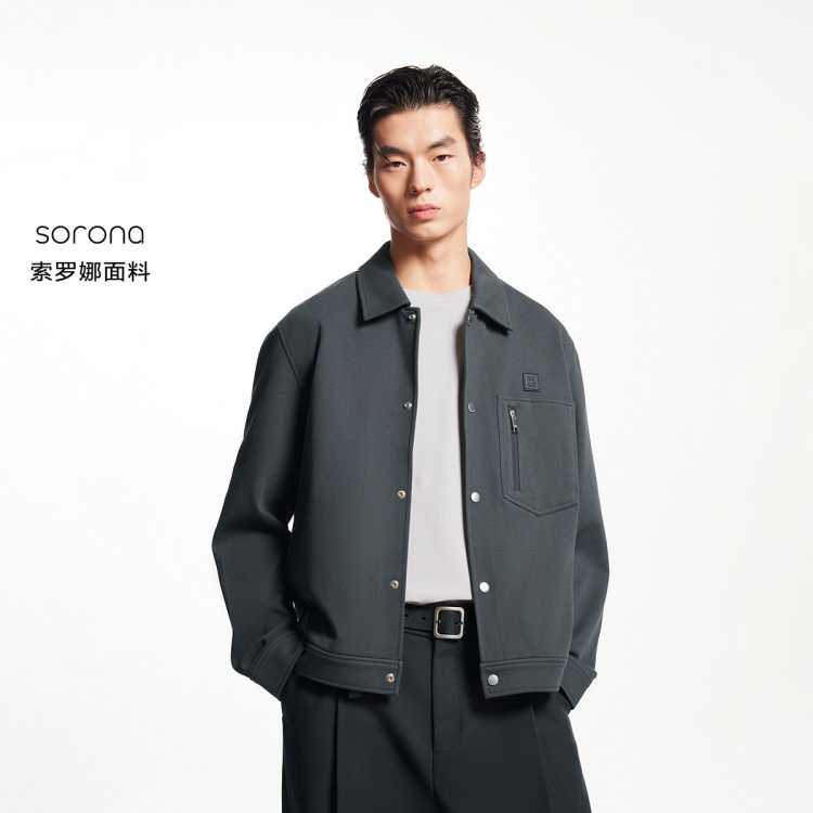 JACK&JONES ��ʿ��ɫţ�мп����� �̳�ͬ�� �߽�ʱ������ 193Ԫ