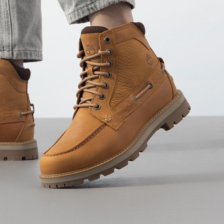 Timberland 户外高帮靴男鞋耐磨时尚运动鞋工装靴马丁靴 In Brown