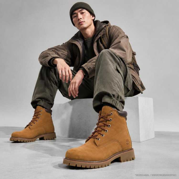 TIMBERLAND 男鞋高帮靴马丁靴男士大黄靴运动鞋厚底时尚潮流登山窄版工装靴