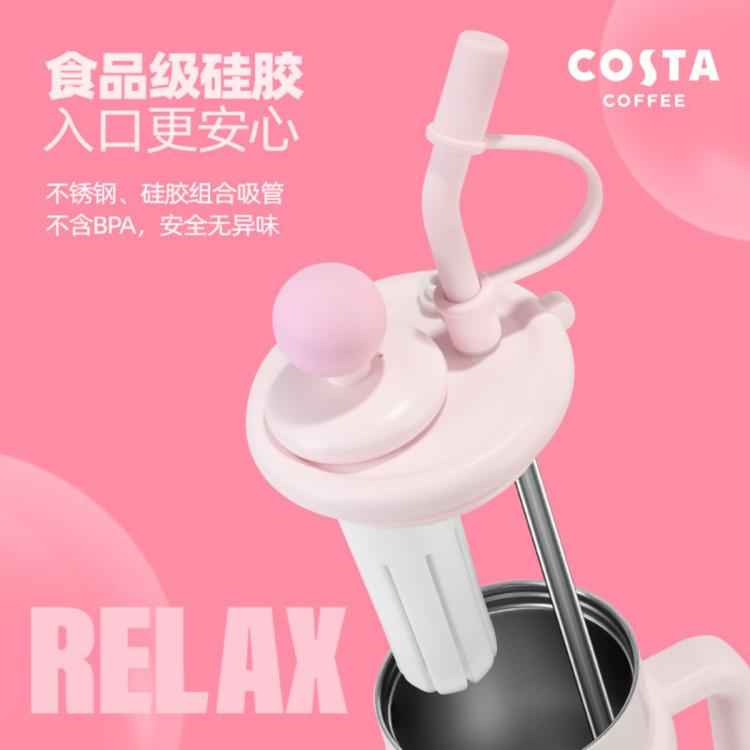 COSTA 巨无霸保温杯大容量316L高颜值女杯子吸管杯保冷冰霸杯水壶 图 5