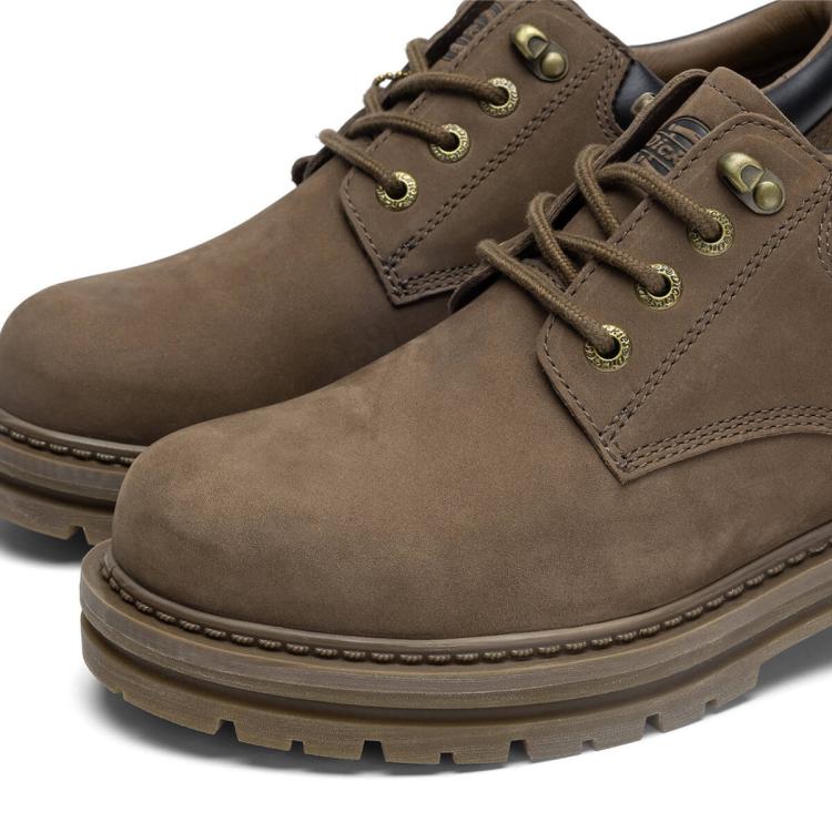 DICKIES Dickies 【牛皮革】工装鞋男2024秋冬季防水厚底皮鞋低帮英伦男休闲鞋