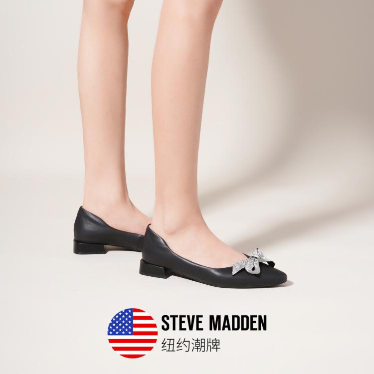 Steve Madden 思美登女鞋春夏季简约舒适浅口低跟方跟单鞋女hary In Multi