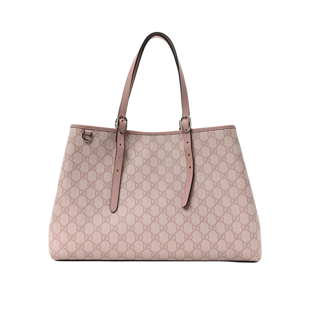 GUCCI 【GG Emblem系列】女士logo印花通勤大手提包托特包