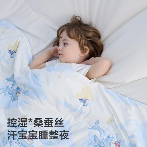 Babycare 超柔山茶花凉被桑蚕丝婴儿被子儿童被幼儿园开学 图片 6