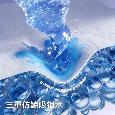 Babycare 【重磅新品】鲸拉拉裤海量鲸吸深吸裤透气尿不湿成长裤两包装 图片 2
