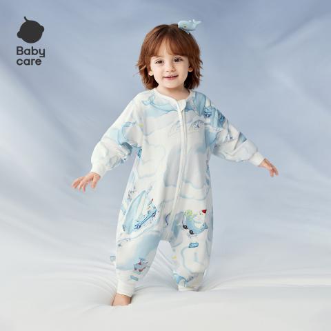 Babycare 【7A抑菌】竹棉短袖睡袋夏季防着凉婴儿宝宝四季儿童薄款防踢被 图片 1