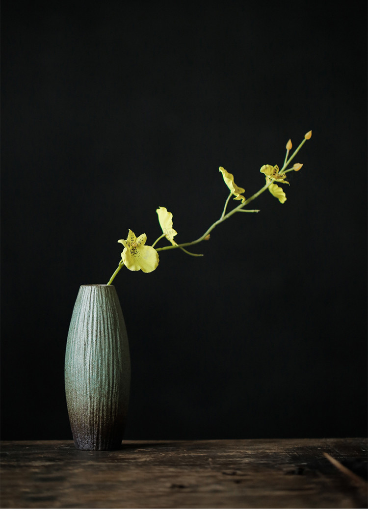 陶瓷花艺花瓶小号功夫茶具茶道配件客厅家居摆件水培日式花器花插