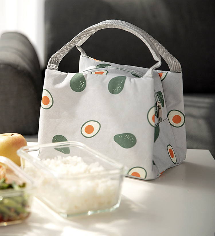 akaw上班族带饭包手提饭袋兜便当餐包学生时尚保温装饭盒袋子