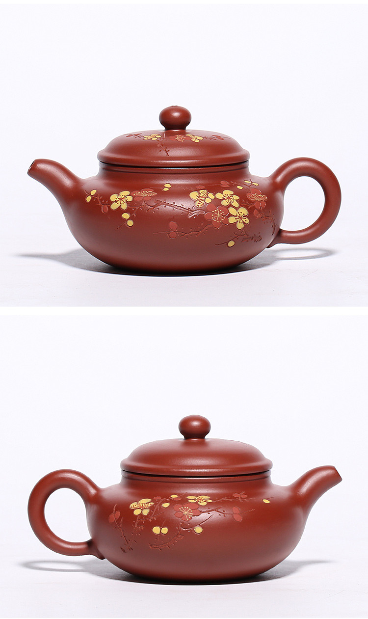 王国望大红袍泥仿古紫砂壶纯手工养生壶泡茶壶手工名家茶具紫砂壶