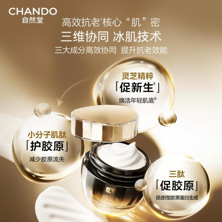 自然堂 【中秋礼遇】多肽冰肌速紧水乳霜护肤品套装肌肽淡纹抗氧提亮 图 5