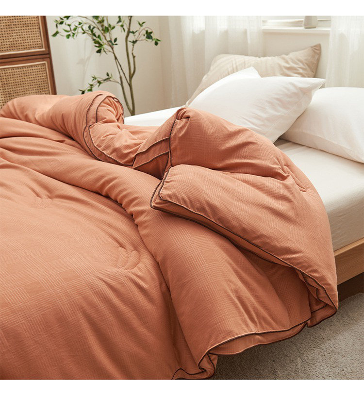 德绒提花大豆纤维被子冬被加厚保暖春秋被单人双人四季通用被芯