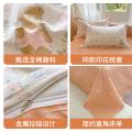 洁丽雅 全棉印花四件套100%纯棉家用被套床单床上用品学生宿舍三件套 图片 5