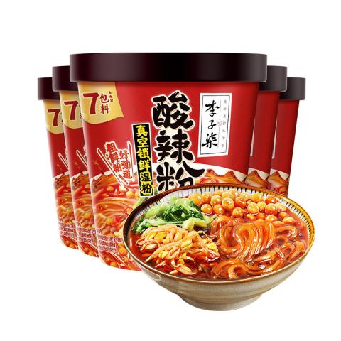 李子柒 李子柒酸辣粉桶装速食红薯粉懒人冲泡即食四川粉丝方便面米线免洗 图片 5