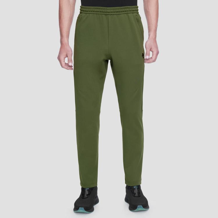 Descente 迪桑特 男子直筒运动裤 针织运动休闲裤运动长裤 In Green