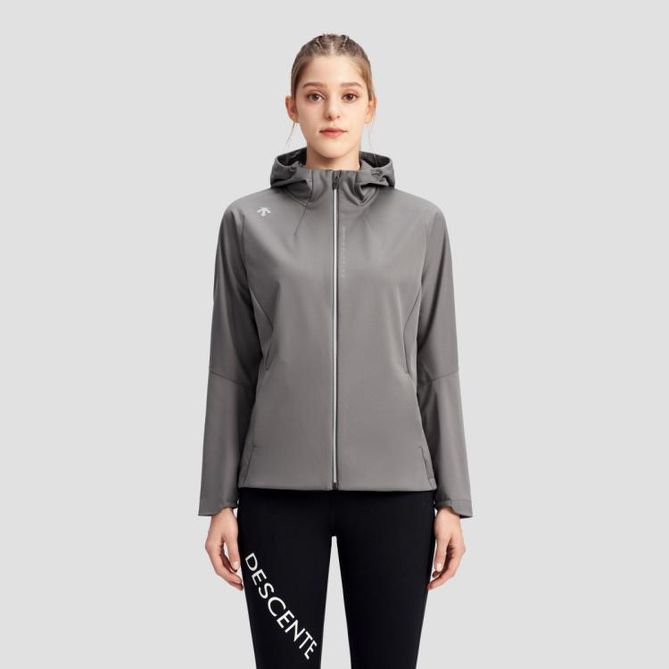 Descente 迪桑特women's Running系列女士上衣两件套春季新品 In Gray