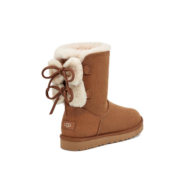 UGG 【时尚保暖】女鞋秋冬季经典双蝴蝶结中筒雪地靴1127131