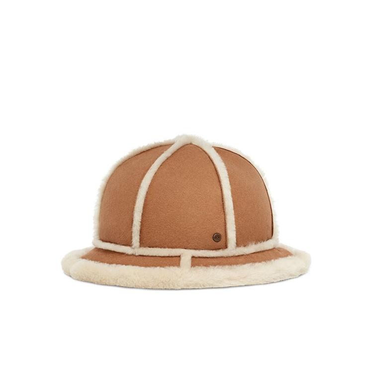 秋冬女士配件羊皮毛圆帽（溢毛款）遮阳帽 21622
